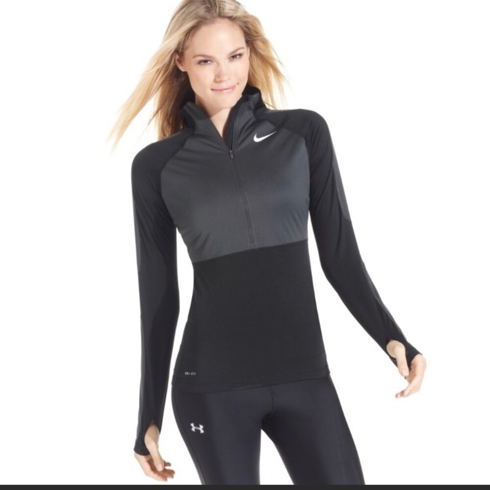 Nike pro hyper warm half zip